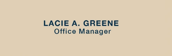 Lacie A. Greene Lacie A. Greene
